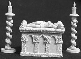 Altar of Evil (Altar, 2 Candelabaras, Victim) (4), 65039 Reaper Miniatures, Inc.
