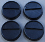 1" Round Plastic Gaming Base (20)