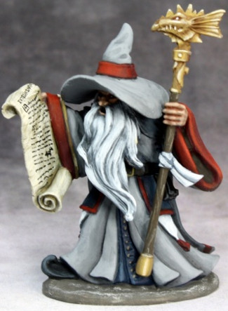 1 x GALLADON magicien BONES REAPER figurine miniature jdr wizard mage 77054 