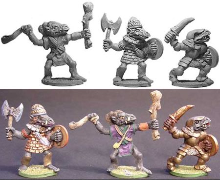 Dark Troll Fighters (3), HQ3011 Lance & Laser