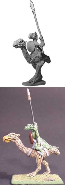 Dragonewt Demibird Rider w/Spear, HQ3032 Lance & Laser