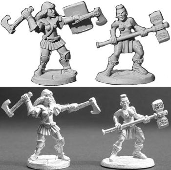 Esrolian Warriors (2), HQ3070 Lance & Laser