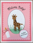 Baby Girl, Welcome Baby w/Giraffe