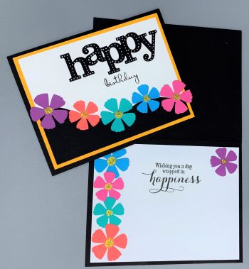 Birthday Female, Happy Posie Wave, Laura-Birth-F120 Cards by Laura