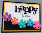 Birthday Female, Happy Posie Wave