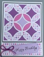 Birthday Female, Circle Quilt, Lavender