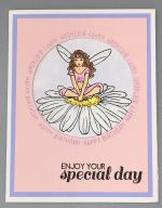 Birthday Female, Daisy Fairy Tri-Fold