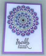 Birthday Female, Calen, Purple & Blue