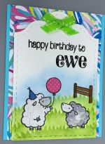 Birthday Female, Sheep w/Balloon
