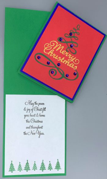Christmas, Loopy Swirls, Laura-Christ-128C Cards by Laura