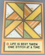 Encouragement, Apricot Pinwheel Quilt