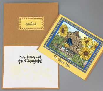 Encouragement, Sunflower Barn, Laura-Encour-168 Cards by Laura