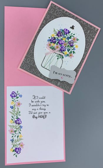 Sympathy, Mason Jar Bouquet, Laura-Sym-109 Cards by Laura