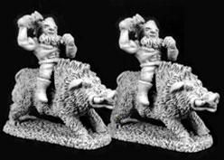 Dwarven Mounted Berserkers (4) (Discontinued), SC3026 Reaper Miniatures, Inc.